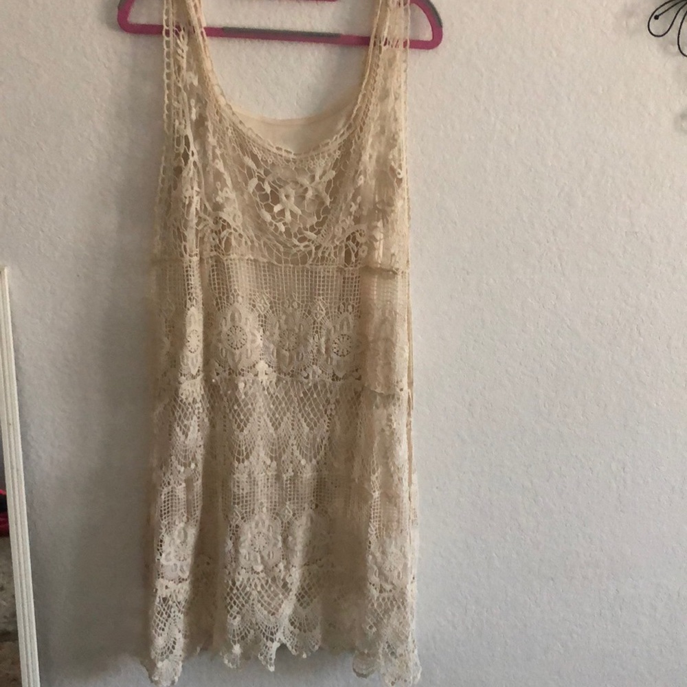 Ivory boho sundress